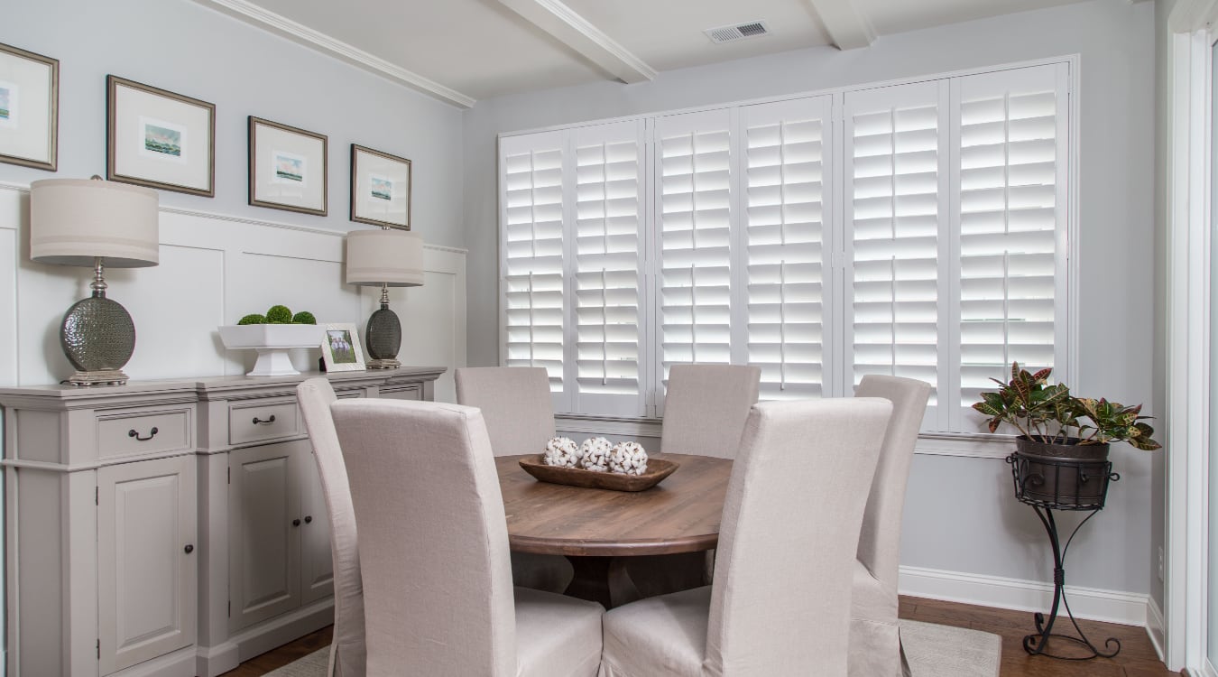 shutters in San Antonio living room